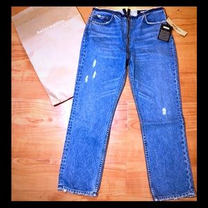 Reformation zipper jeans 26 petite